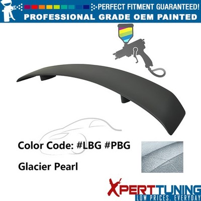 Fits 11-23 Dodge Charger #LBG, PBG Glacier Pearl Rear Trunk Spoiler Wing ABS