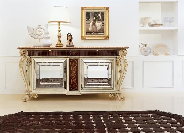 Anrichte Sideboard Weiß Design Anrichten Konsole Holz Schrank MöBel Kommode Neu-image
