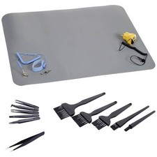 Quadrios 23EC158 ESD Tabletop Mat Kit Grey L x W 600mm x 400mm