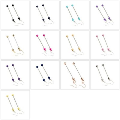 Fashion Beadable Dangle Earrings Handmade Beaded Earring for DIYs Enthusiasts