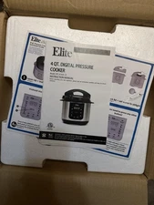 Elite by Maxi-Matic 4 Qt Digital Pressure Cooker EPC-414A – New Open Box