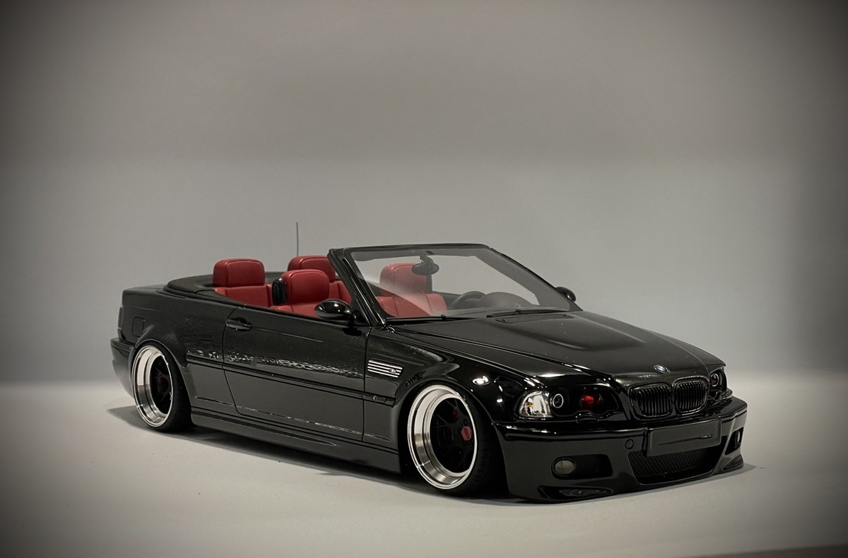1/18 - OT380 OTTOMOBILE BMW E46 Convertible M3 2004 Jet Black