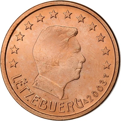Luxembourg, 2 Euro Cent, 2003, Utrecht, Cuivre plaqué acier, SPL - Photo 1/2