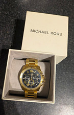 Michael Kors Men’s Gold Tone Chronograph Quartz Bracelet Watch MK-8481