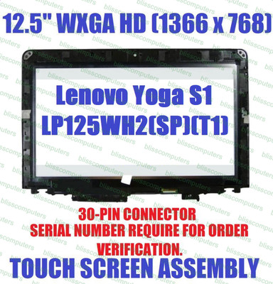 Lenovo Thinkpad S1 Yoga 12 12.5'' LED LCD Touch Screen Digitizer Bezel 00HN843