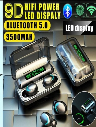 F9 silver In Ear Haeadsets - Zdjęcie 2 z 4