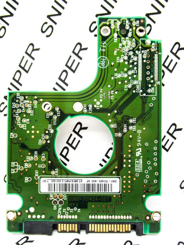 PCB - Western Digital 100GB WD1000BEVS-22LAT0 SATA 2061-701424-N00 AF 2.5 Laptop - Image 2 of 4