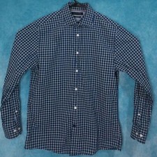 Tommy Hilfiger Wrinkle Free Long Sleeve Button Up Shirt, Blue, Size 15.5-32/33