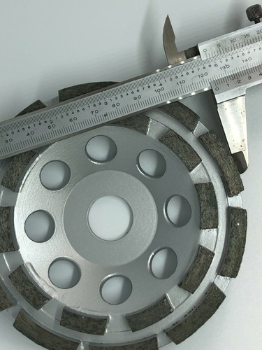 5" Double Row Concrete Diamond Grinding Cup Wheel 20 Segments 7/8 Arbor - Picture 3 of 6