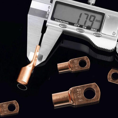 60pcs Copper Wire Lugs Battery Cable Ends Terminal Connectors Assortment Kit US - Picture 6 of 11