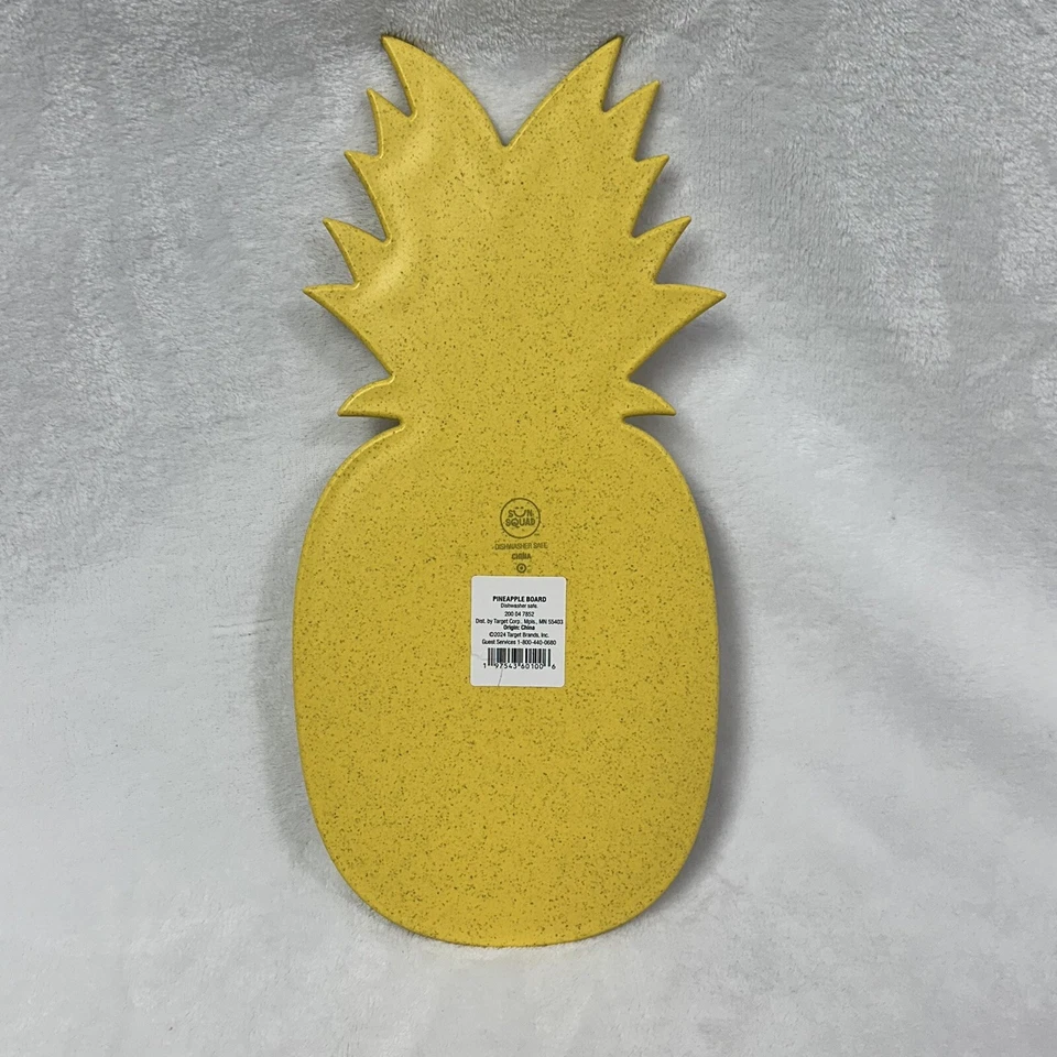 Sun Squad Pineapple Shaped Serving Board Dishwasher Safe Target Brands New - Image 2 of 4