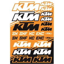 NEW  Factory Effex KTM  Universal Stickers Decal Sticker Sheet  EXC XC XCW SX