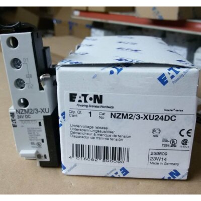 Eaton MOELLER NZM2/3-XU24DC 1PC New NZM2/3XU24DC Undervoltage Release In Box #F