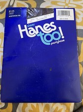 Vtg 1990 HANES TOO Pantyhose Size C D Gentle brown Reinforced Style 116 Sheer.