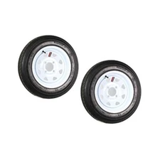 Reliable 4.80,12 Trailer Tires & Wheels, 2 Year Warranty Included