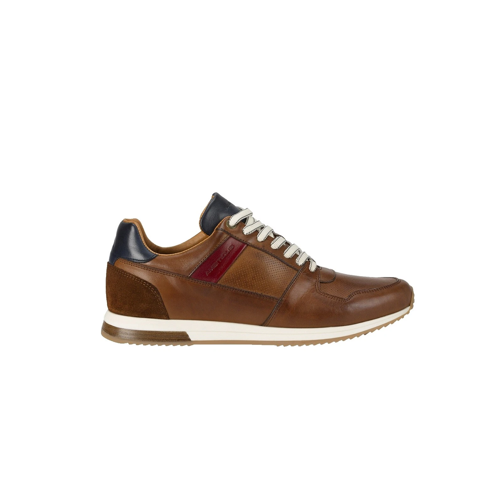 Brown Leather Upper Casual Shoes for Men