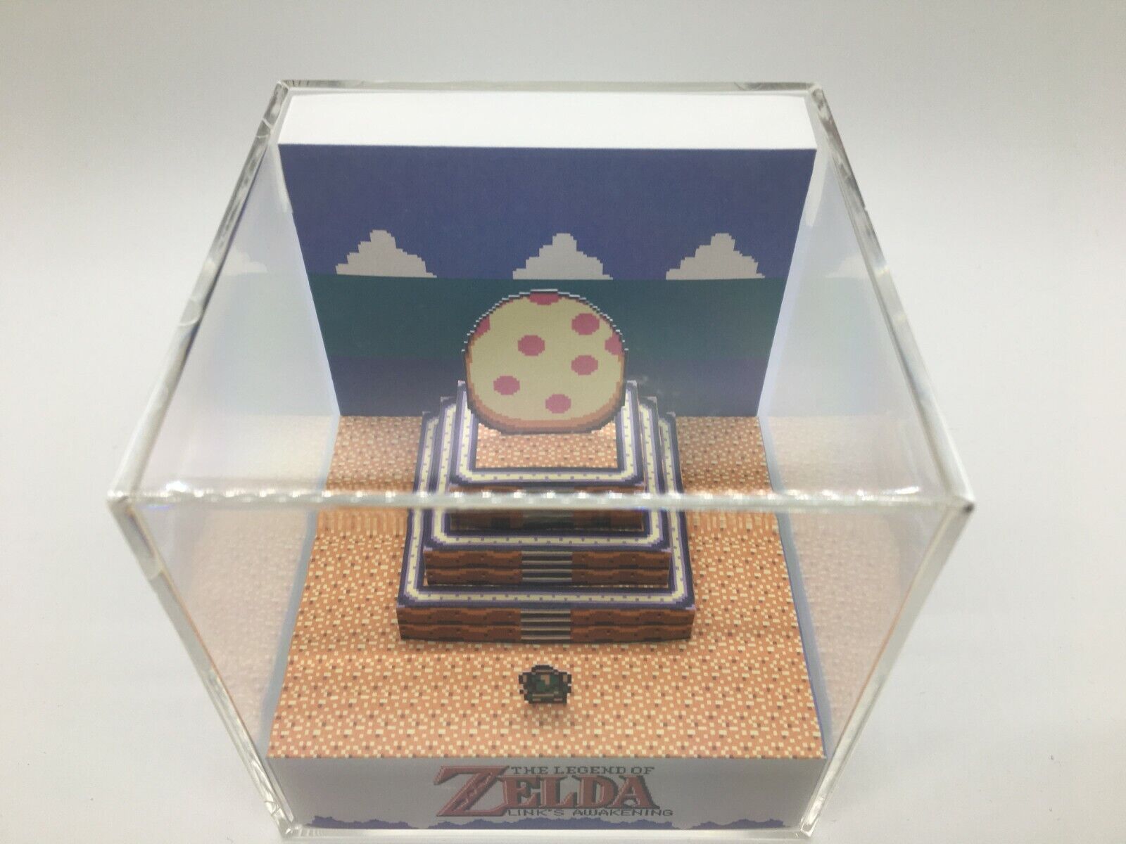 The Legend of Zelda Link to the Past Ocarina Scene Shadow Box Diorama Cube  SNES