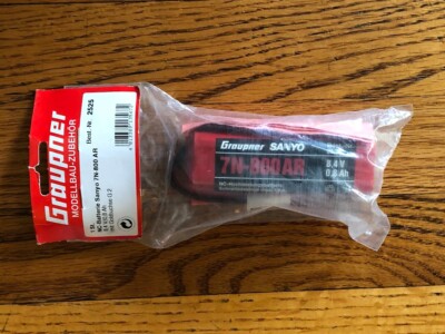New Graupner Germany 8.4V/800mAh NI-CD NICAD Battery Sanyo Japan R/C Plane