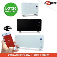 Electric Glass Panel Heater Wall Mounted Portable Radiator Timer Smart WiFi Slim