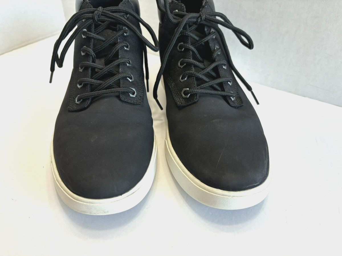 Timberland Groveton Chukka Boots Mens Black Leather Canvas High Top Sz 13/ 9464B Amazon.com | Timberland Men main image 4