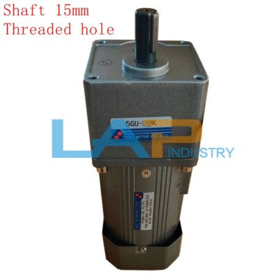 1Pcs New motor 5IK140RGU-CF/5GU18K/20K/25K/30K/36K/40K(Shaft 15mm threaded hole)