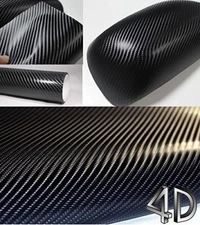 Premium 4D Gloss Carbon Fiber Vinyl Wrap Film Sticker Bubble Free Air Release