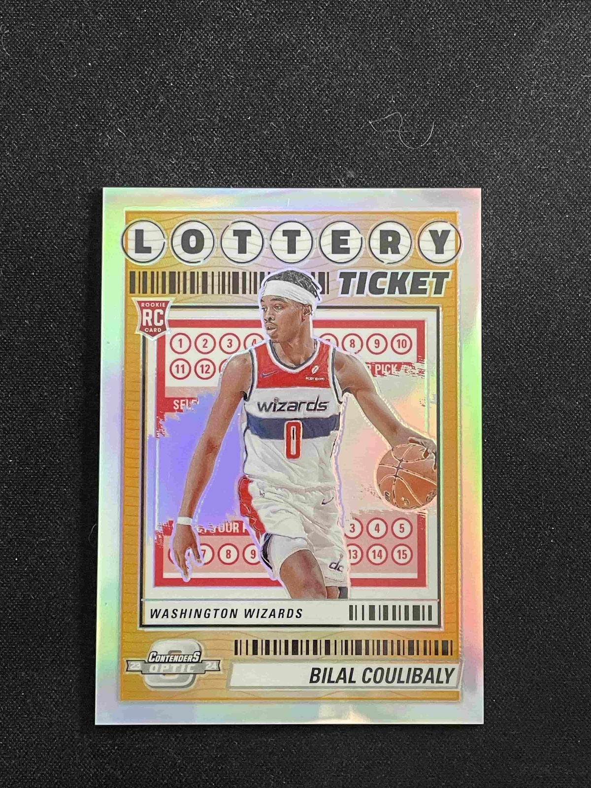 Bilal Coulibaly 2023-24 Panini Contenders Optic Lottery Ticket Silver RC #2