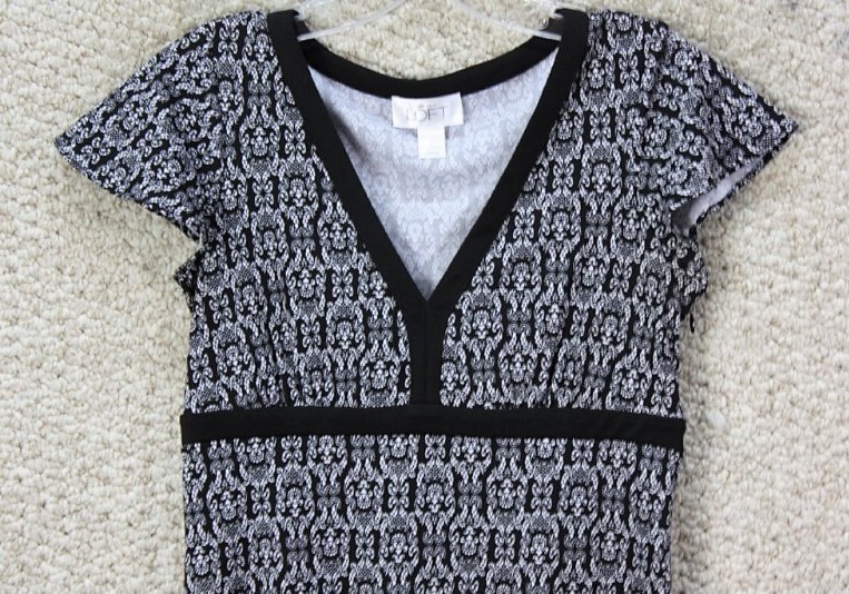 Ann Taylor Loft Black & White Dress Size 0 | eBay