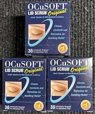 OCuSOFT Lid Scrub Original Pre-Moistened Pads for Irritated Eyelids exp: 08/2025