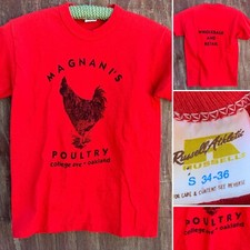 Vintage Magnani’s Poultry College Ave Oakland T-Shirt S Made In USA 70s 80s