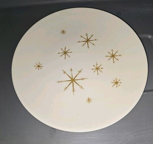 Ironstone Royal China Atomic Star Glow 10" Dinner Plateb Atomic Burst