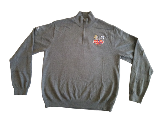 Large Super Bowl NFL Cutter & Buck 2010 Saints Colts 1/4 Zip Pullover Sweater - Picture 5 of 16