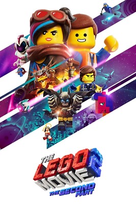 2019 The LEGO Movie 2 The Second Part Movie Poster 11X17 Emmet Batman    