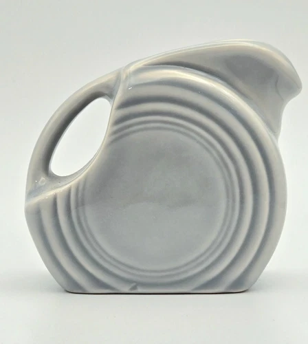 Fiesta Mini Disk Pitcher Pearl Gray ~ First Quality ~ 5 oz