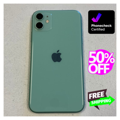 Apple iPhone 11 64GB/128GB Unlocked - Black, Yellow, Green (AT&T, T-Mobile)