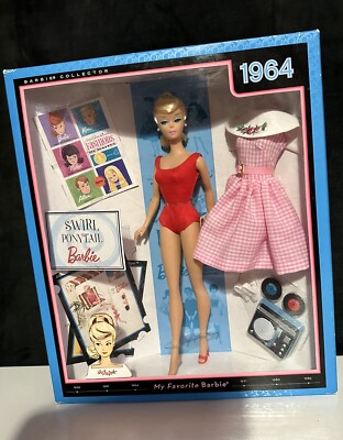 2009 My Favorite Barbie Swirl Ponytail 1964 Reproduction Doll