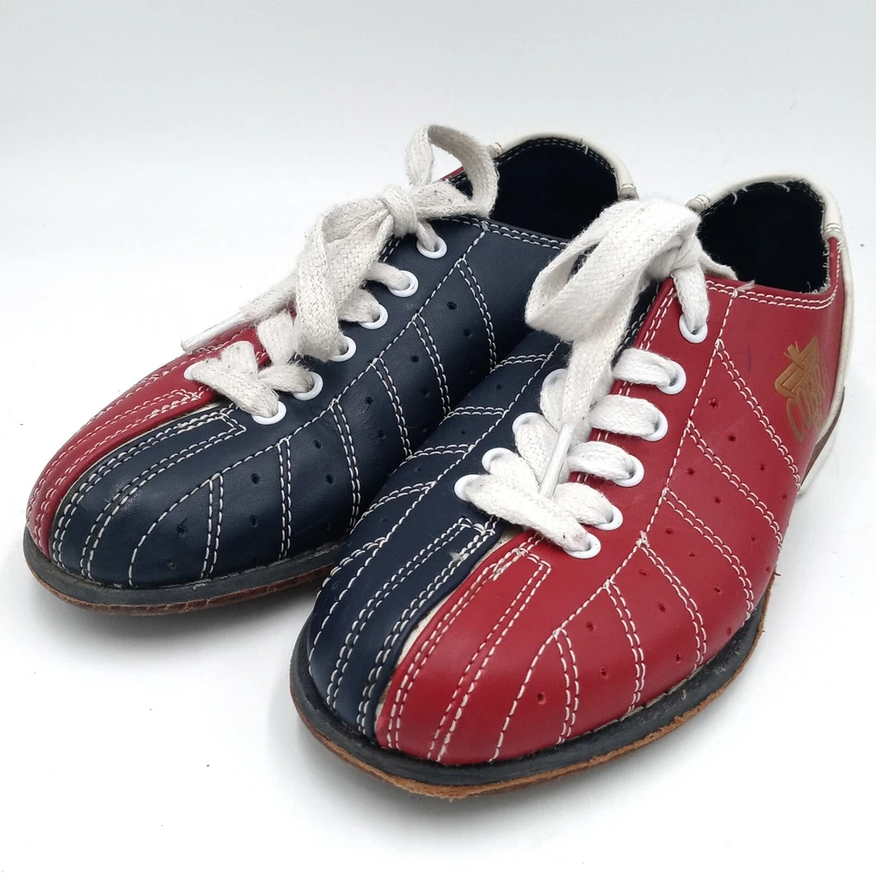 Vintage Team Cobra Red Blue Leather Bowling Shoes Mens 4/Womens 5.5 - Image 3 of 4