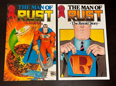 The MAN OF RUST #1 (Blackthorne Comics 1986) -- 1st Printing + VARIANT Set