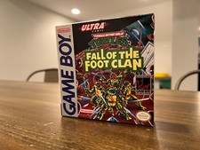 Gameboy Teenage Mutant Ninja Turtles Fall of the Foot Clan CIB RARE near MINT