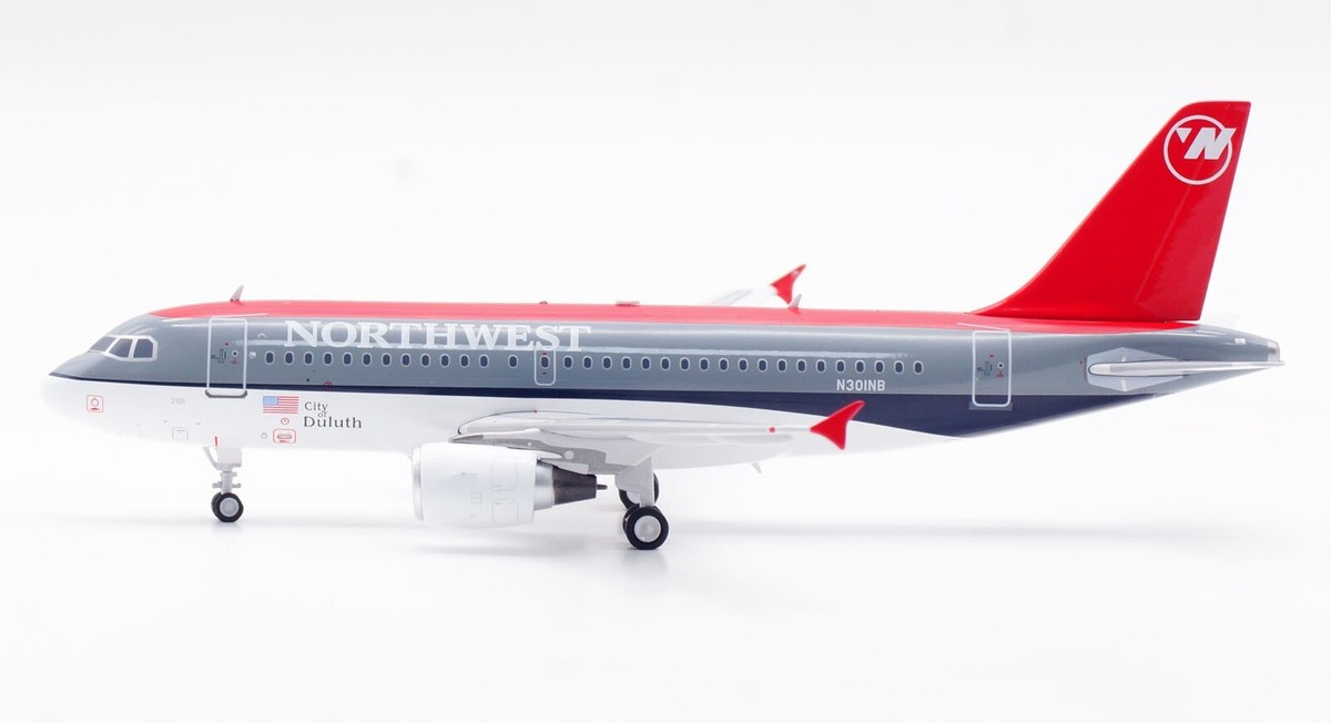B-Models 1:200 ノースウエスト航空 A319 N301NB B-Models 1:200 Northwest Airlines Airbus A319 Diecast