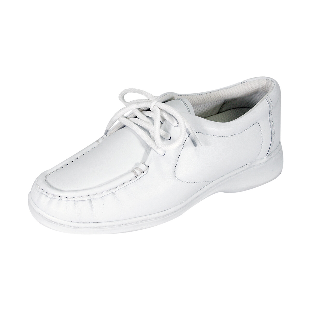 24 HOUR COMFORT Harper Women's Wide Width Lace-Up Shoes White / 10 E 24 HOUR COMFORT Harper Women's Wide Width Lace-Up Shoes White / 10 E