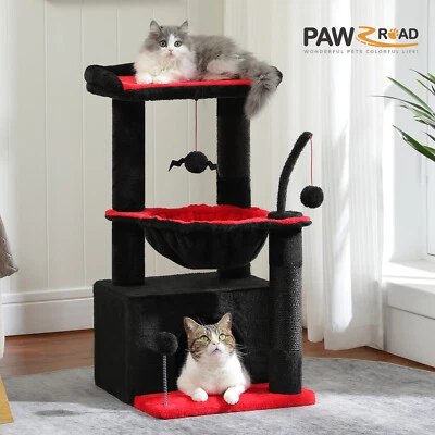 PAWZ Road Cactus Cat Tree Tower Condo House with Large Hammock Kitty Indoor Toys