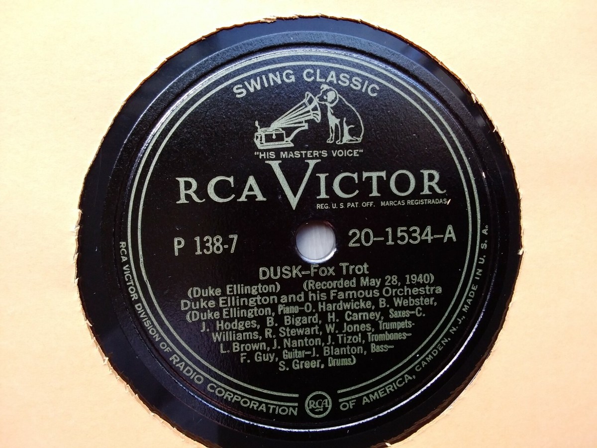 Duke Ellington 78rpm Single 10-inch Victor Records #20-1534 Dusk