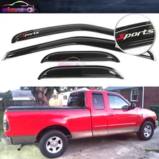 Fit for 97-03 Ford F150 F250 Extended Cab Window Visor Rain Guard w/ 3D Sport