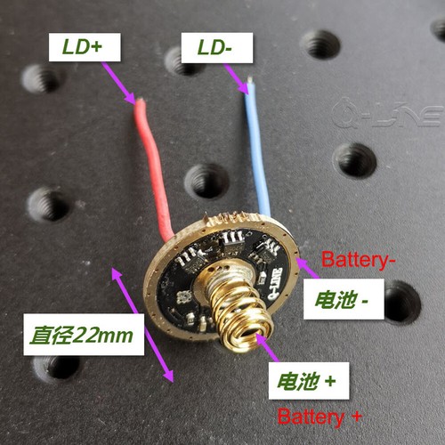 NUGM03T 4.5W 450nm 462nm 520nm 22mm Round Blue Green Light Boost Brive Circuit - Picture 6 of 6