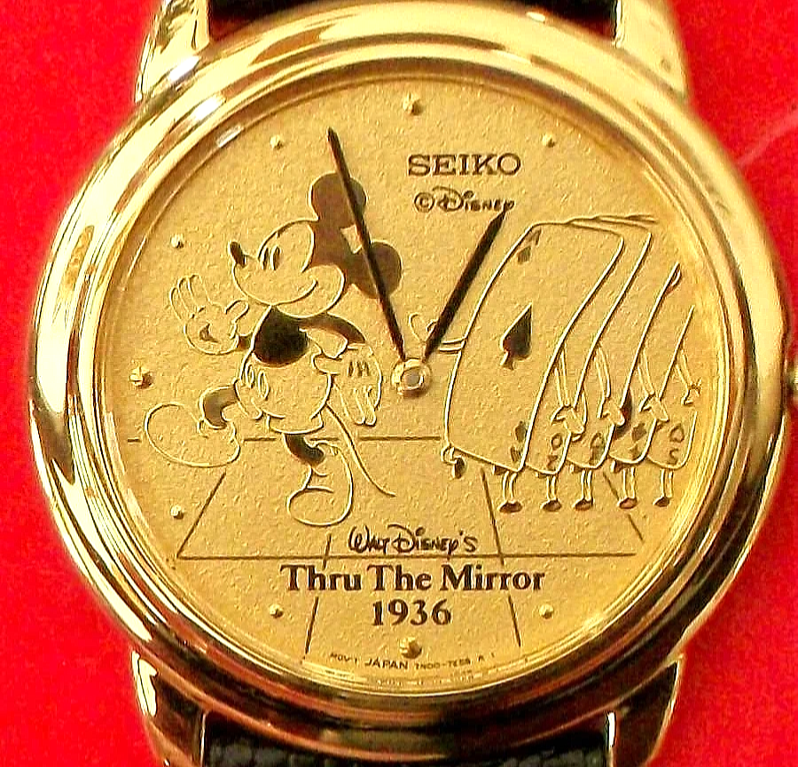 Disney Seiko Mickey Mouse Watch! Through the Mirror! LE New