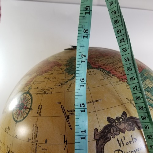 Lighted Scan-Globe Denmark 12” World Discoverer w/Weather Station Works 1980s - Picture 18 of 20