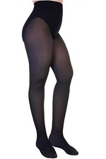 Women Warm Faux Sheer Control Top Hi Waisted Winter Tights Queen/Regular Size