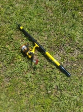 Richcat Fishing Pole WA5000 Travel Rod Reel Extendable Freshwater Yellow Black