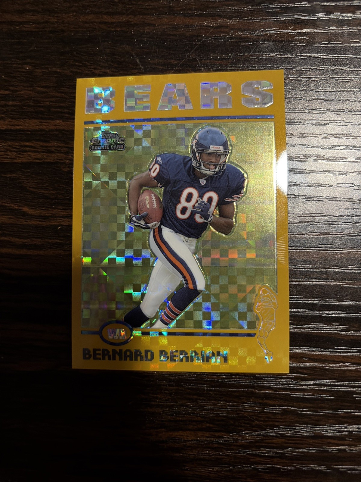 2004 Topps Chrome Bernard Berrian BEARS Uncirculated Gold Xfractor RC /279